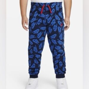 Nike Sportswear Club Big Kids Sz L Joggers in‎ Midnight Navy/University Red